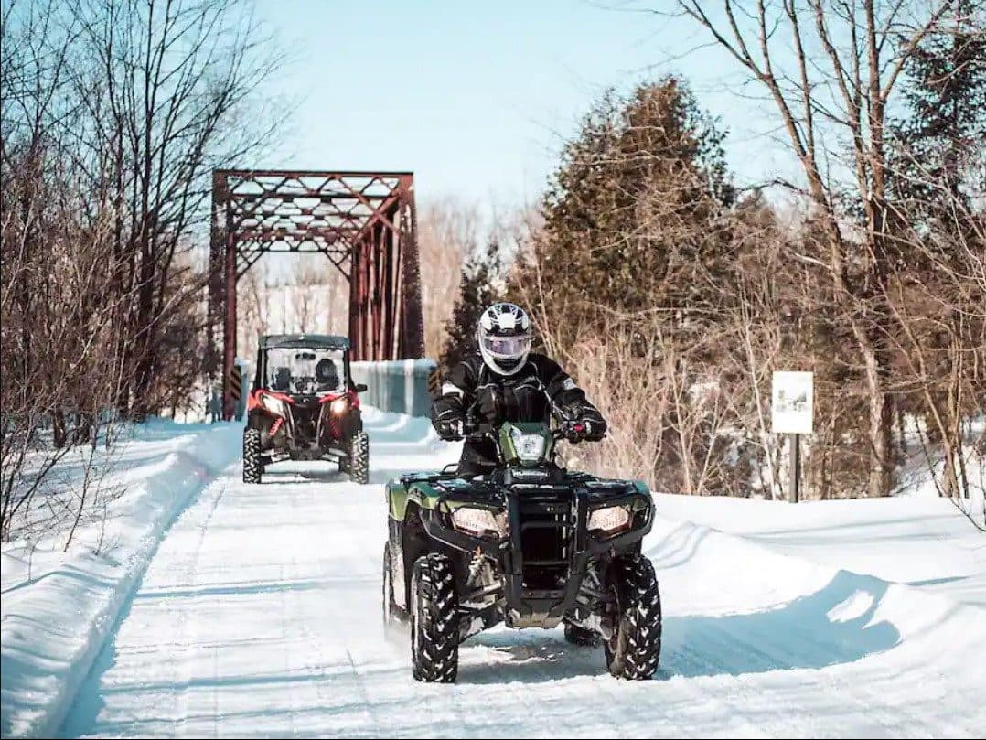 Quad en hiver