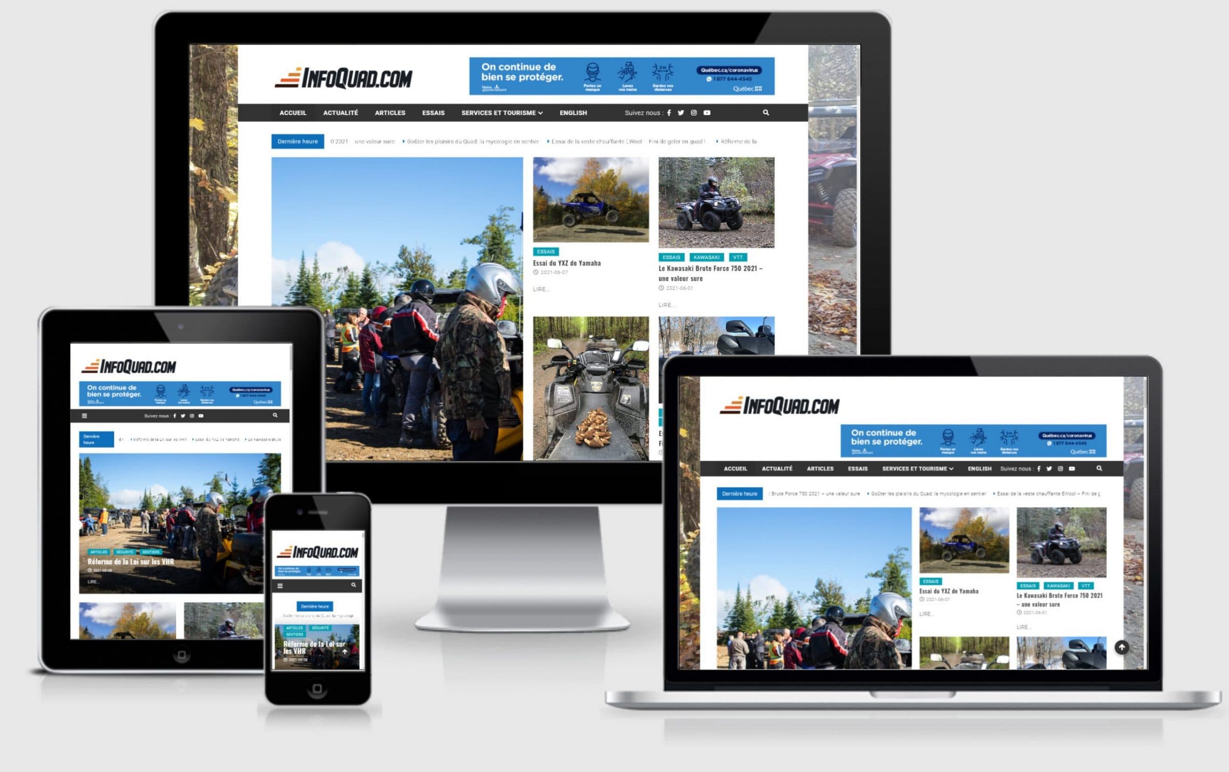 Nouvelle version InfoQuad.com