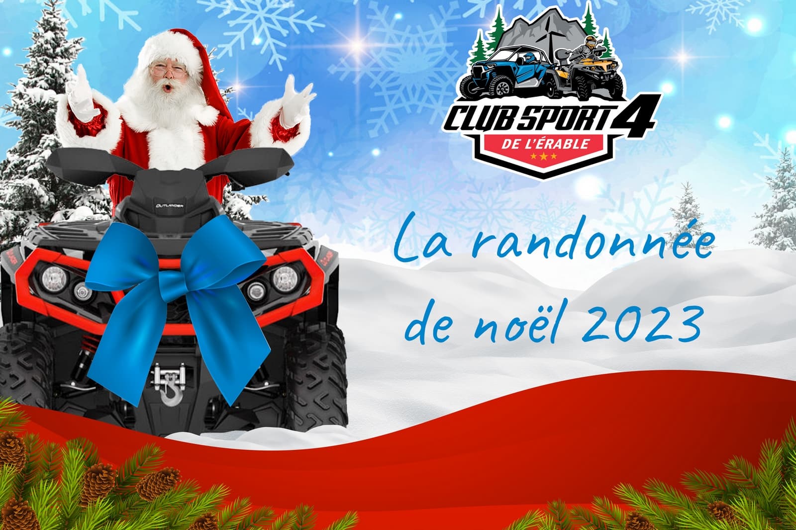 Succès pour la 4e édition de la randonnée de Noël du Club Sport 4 de l’Érable