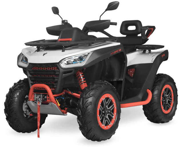 Quads électriques, hybrides ou à essence