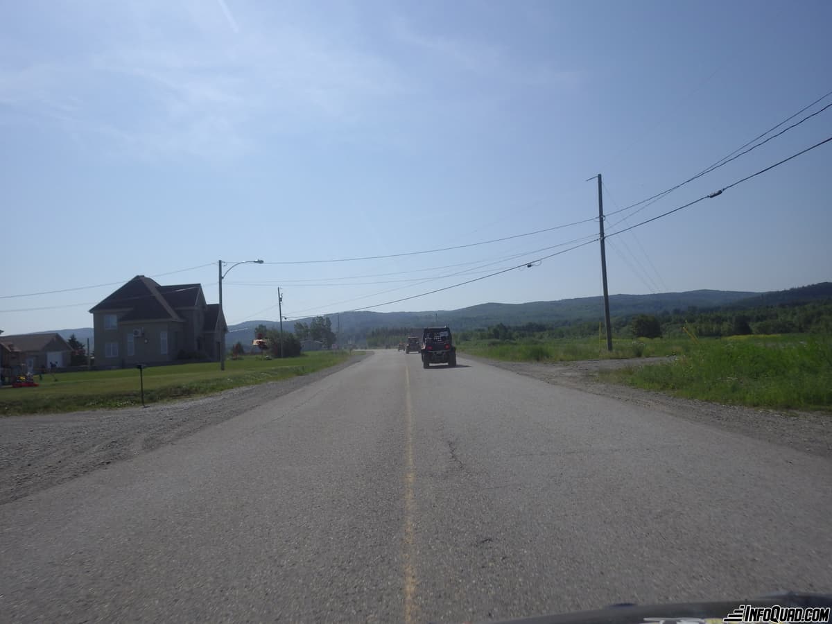 Quad sur les routes du Québec