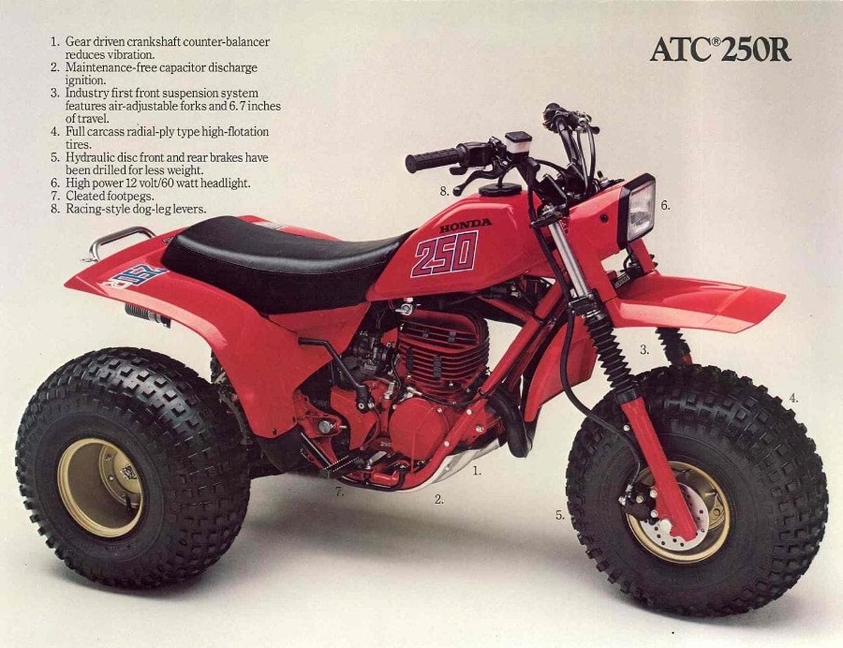 Vous souvenez-vous du... Honda 250R 3 roues VTT