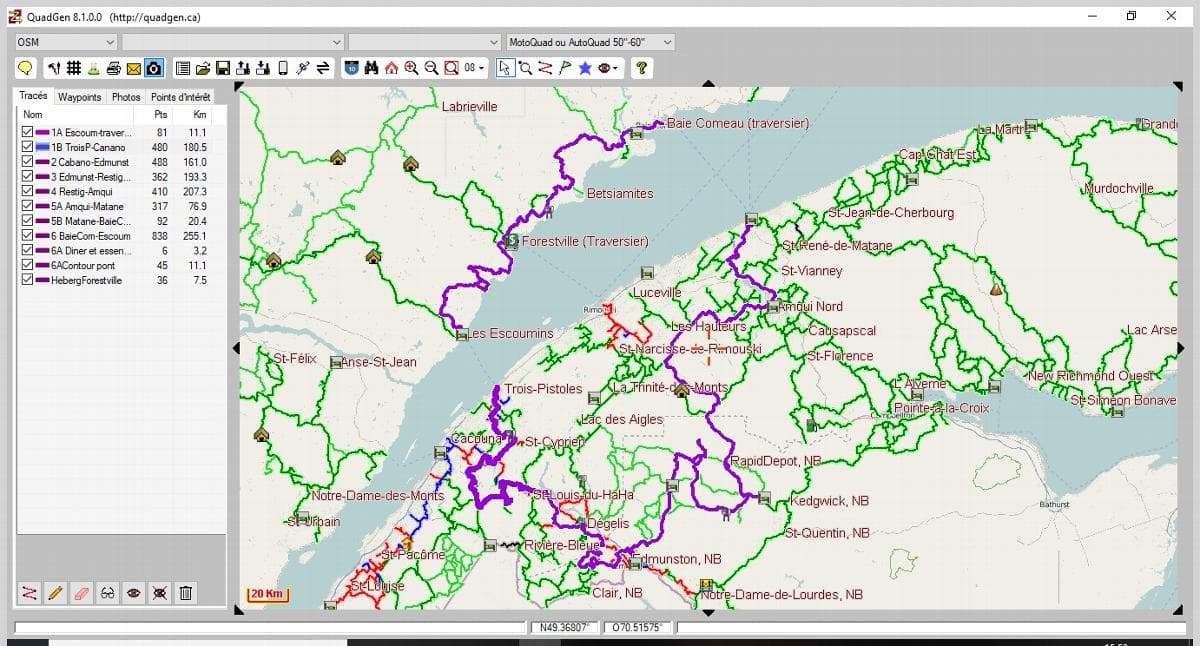 Le grand tour du fleuve - VTT - Quads - Quadistes - côte à côte