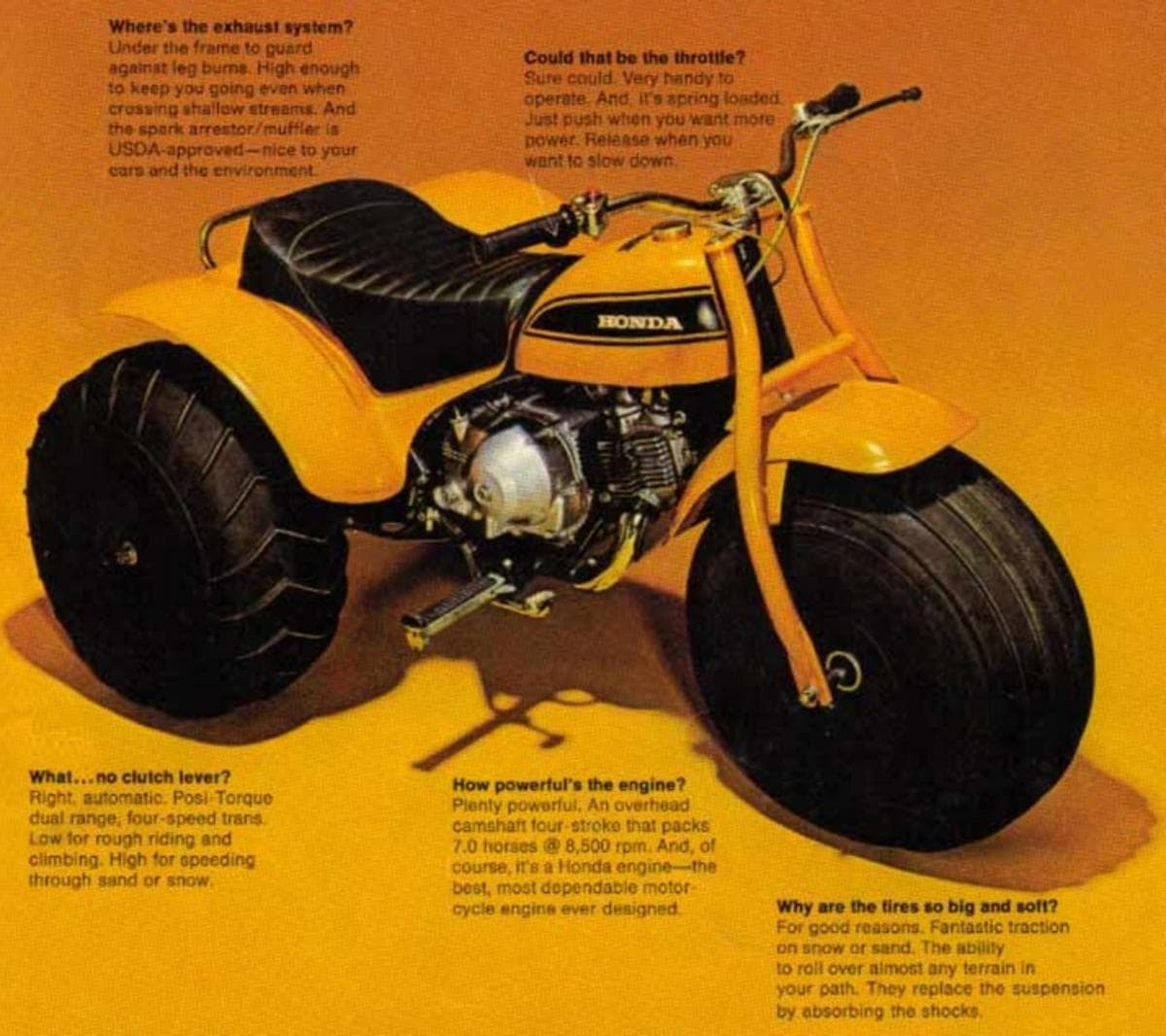 quad VTT Honda US90 1970