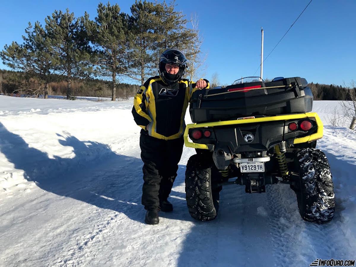 Essai de la veste chauffante EWool - Fini de geler en quad !