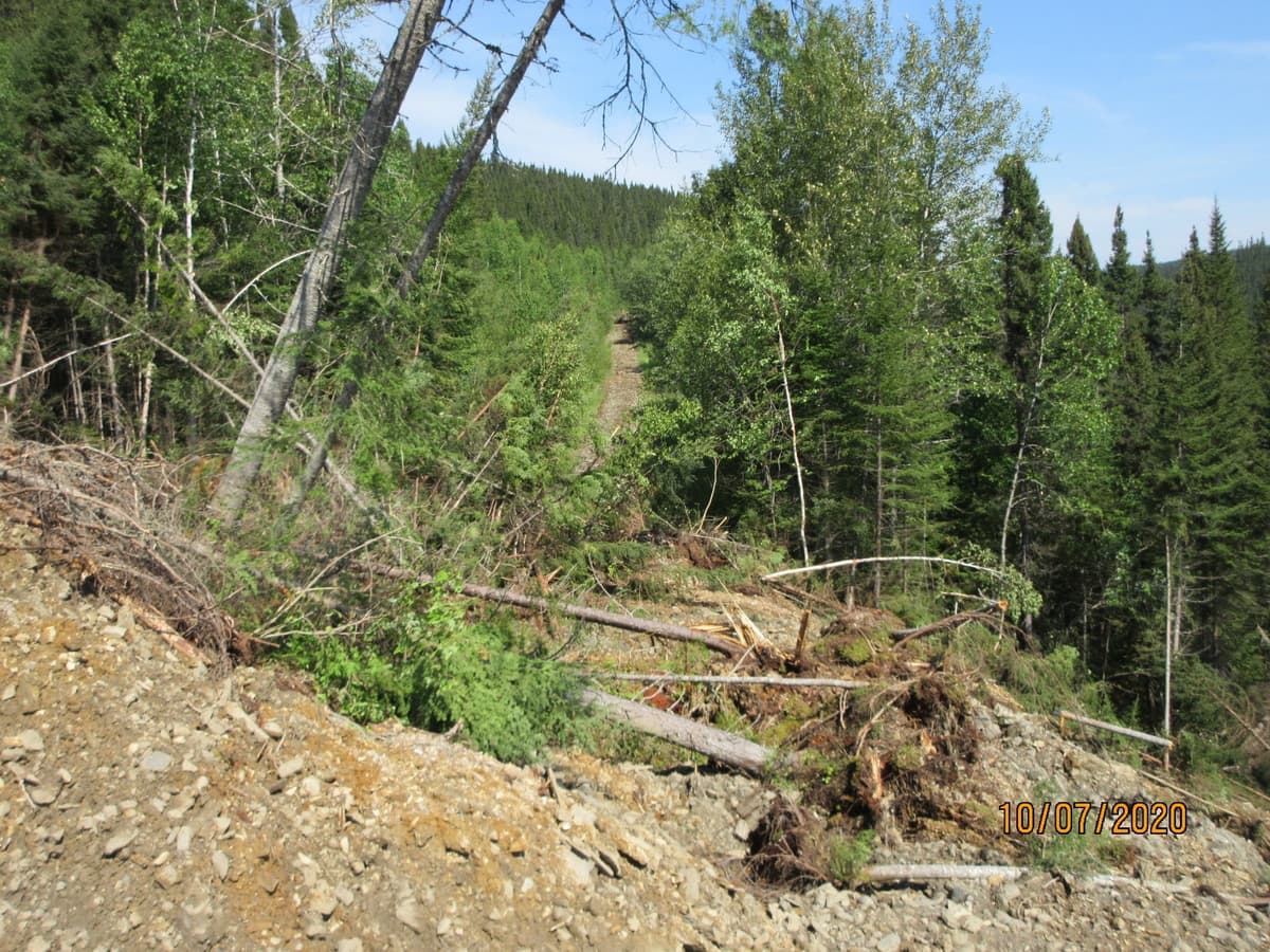 Glissement de terrain en Gaspésie