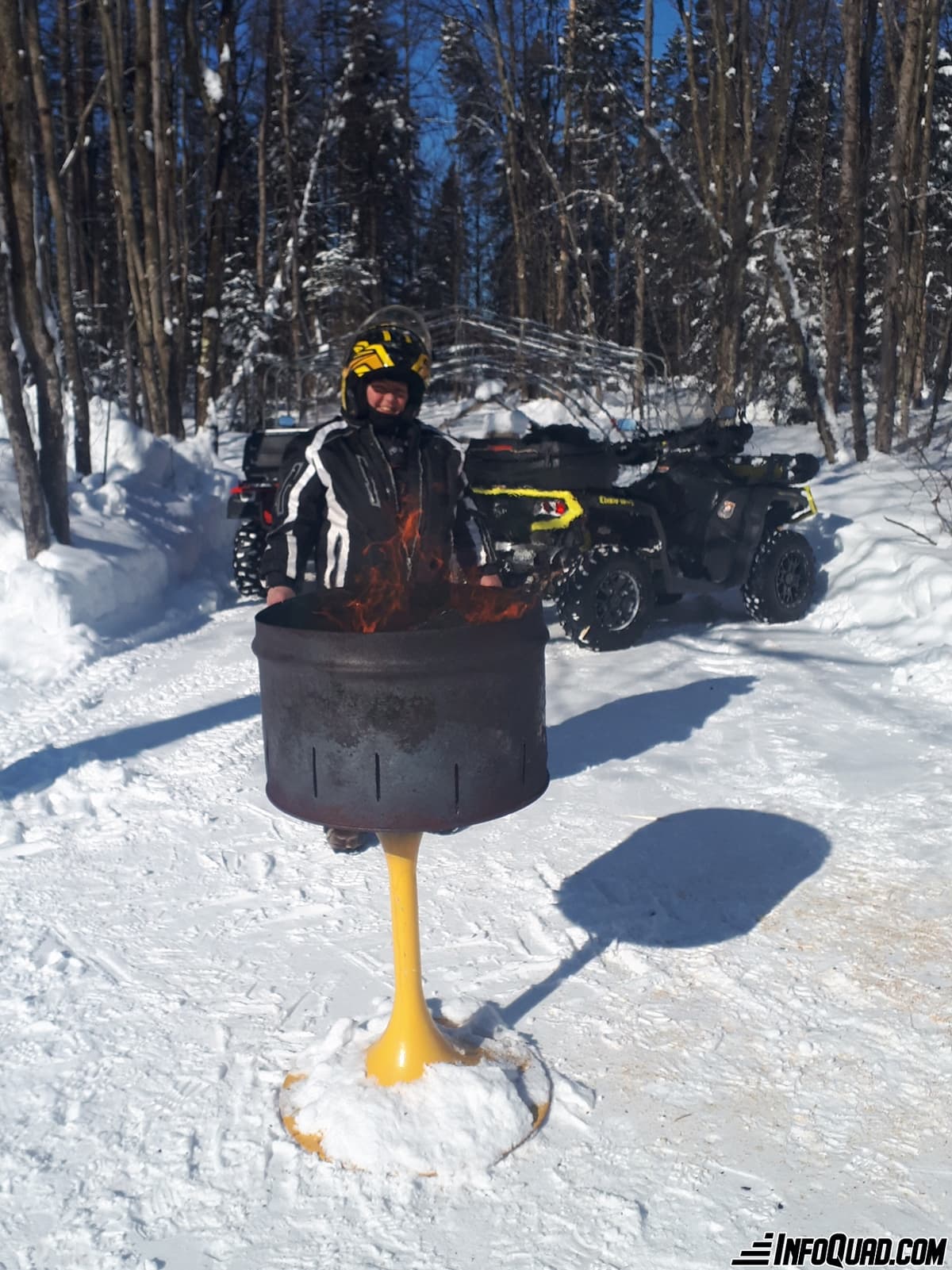 Saison hivernale de quad