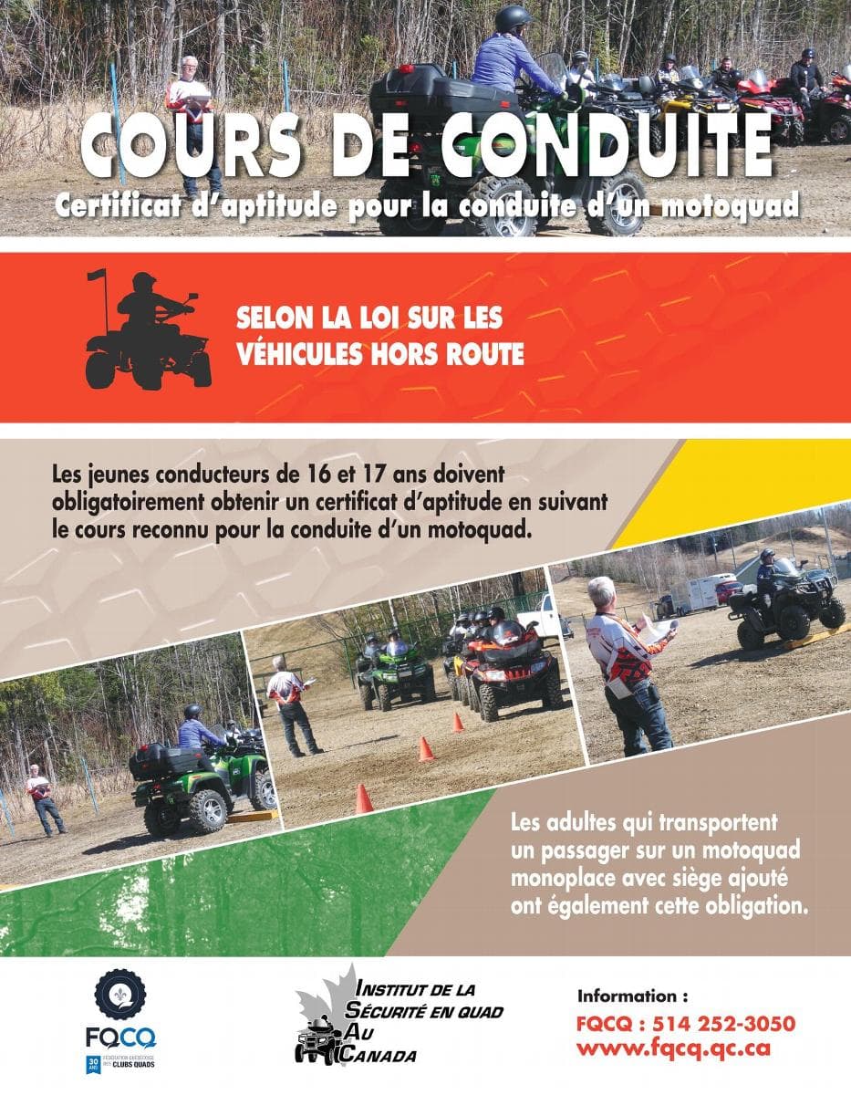cours de conduite d'une motoquad - VTT cours de conduite d'une motoquad - VTT