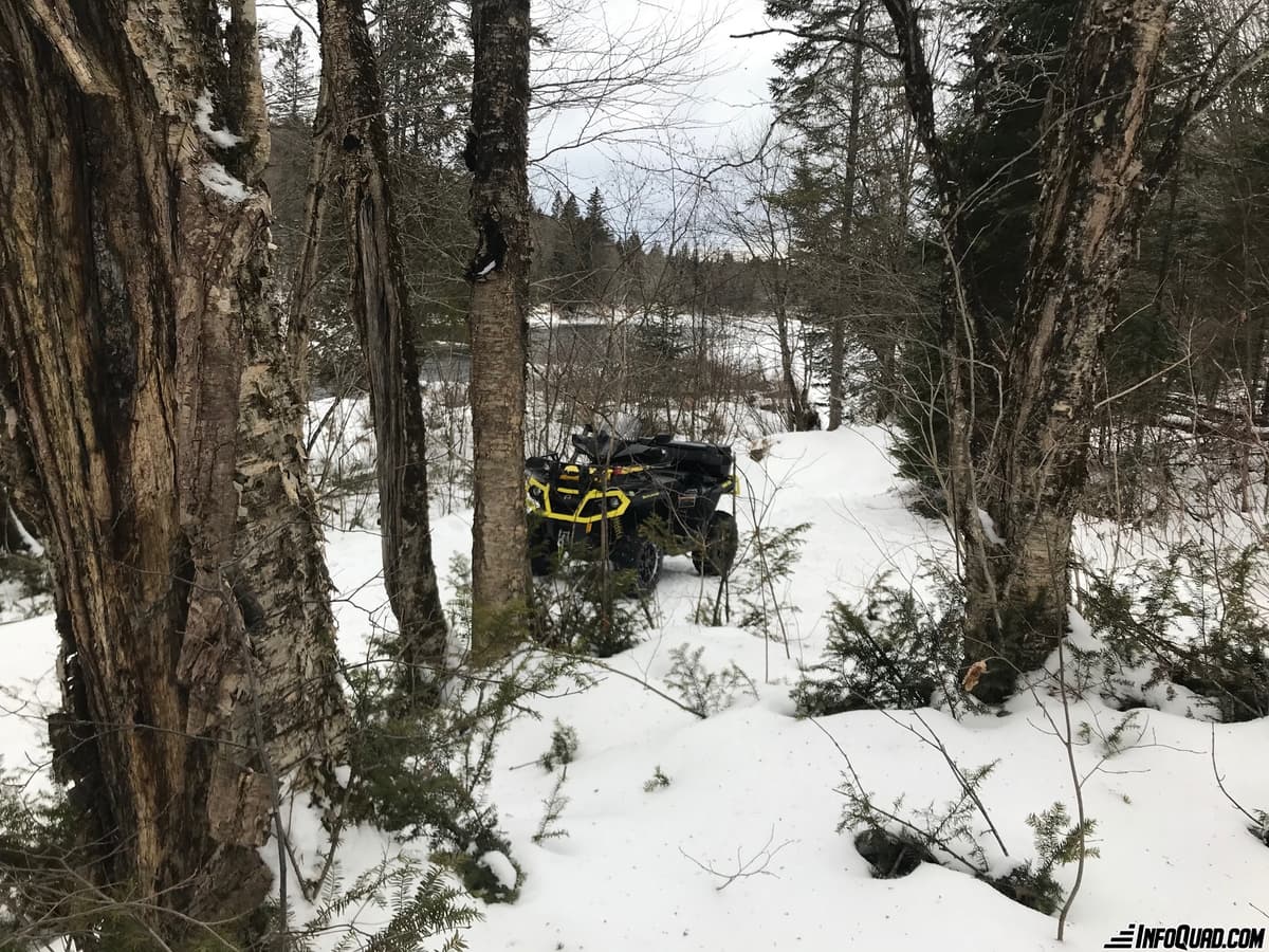 Saison hivernale de quad