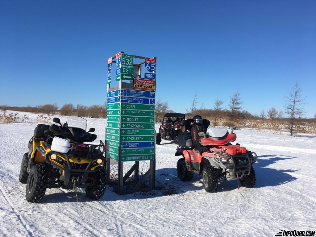 Saison hivernale de quad