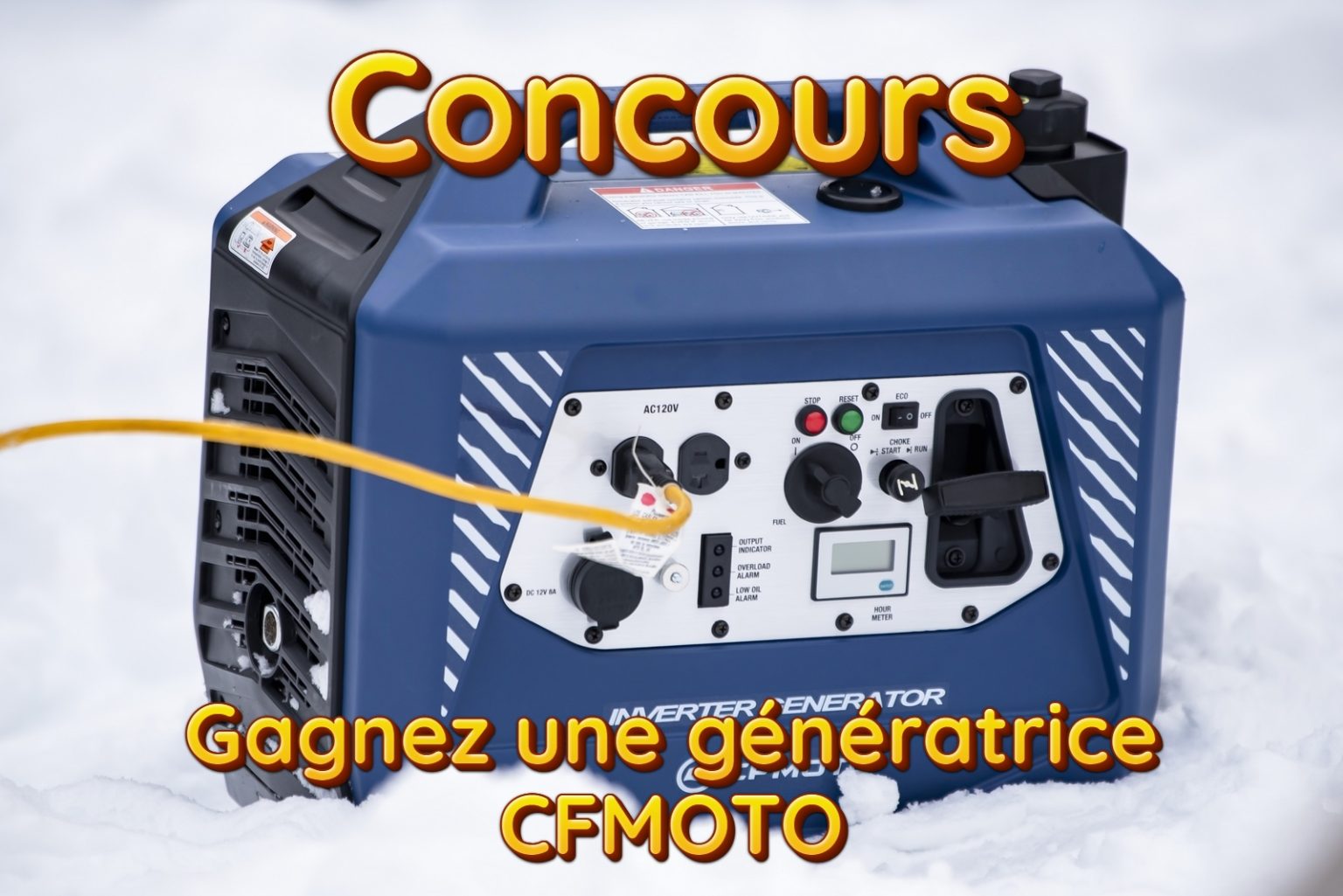 Gagnez une génératrice Inverter CFMOTO LH27i
