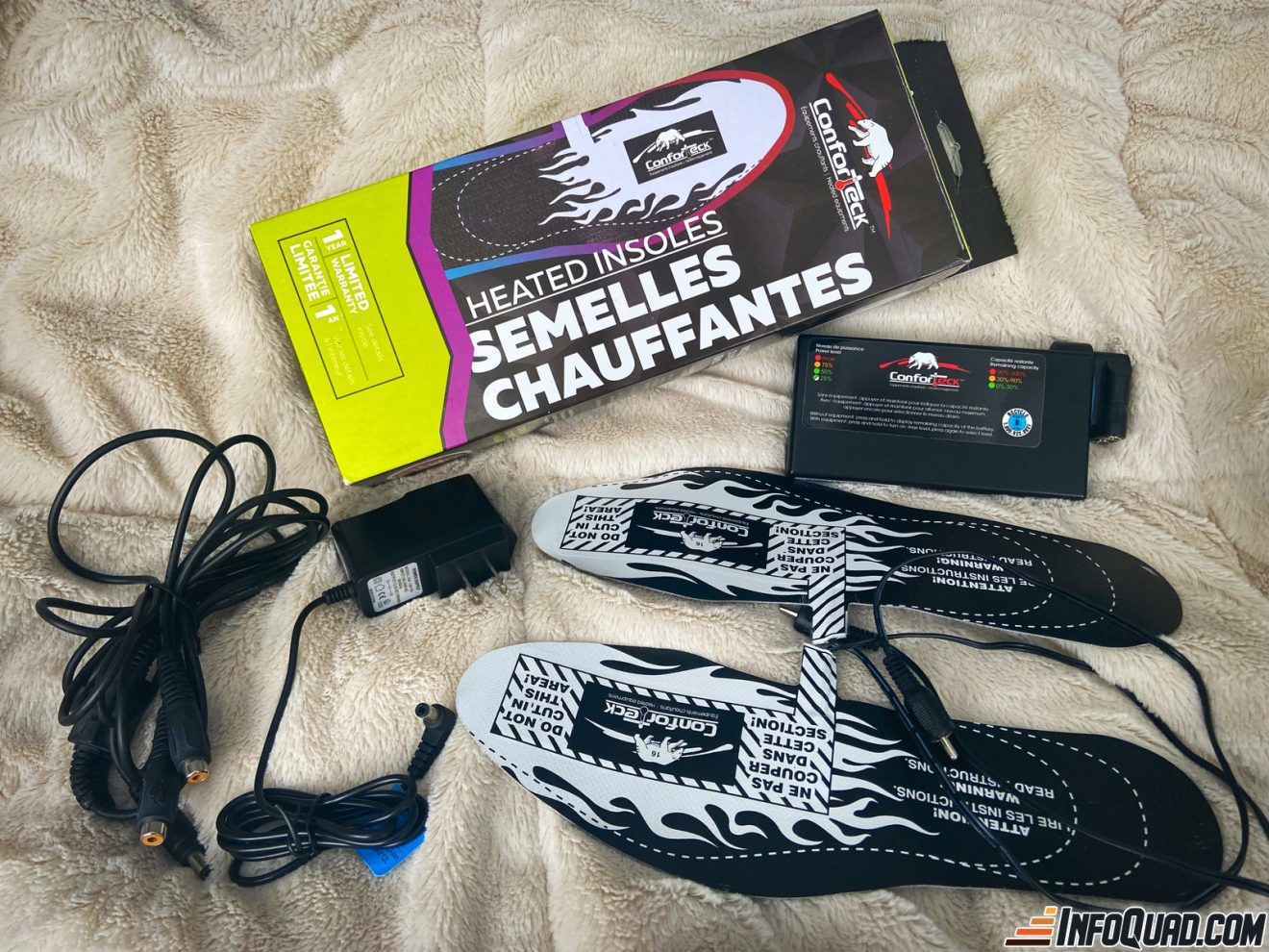 Hey Nature Lot 2 Paires Semelles Chauffantes Enfant Laine D'Agneau Naturelle - Thermiques Découpables - Pieds Chauds Tout L'Hiver