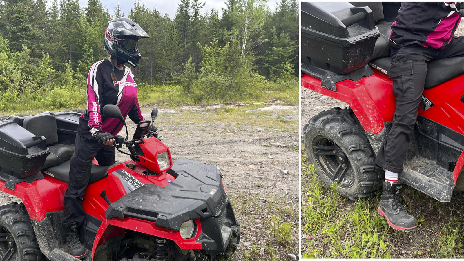 bonne posture en quad