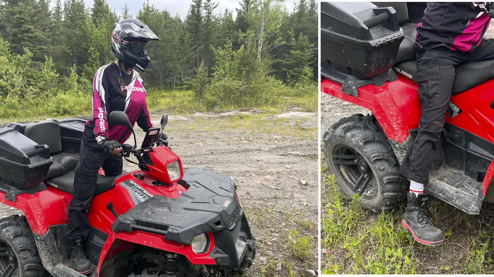 good posture on quad