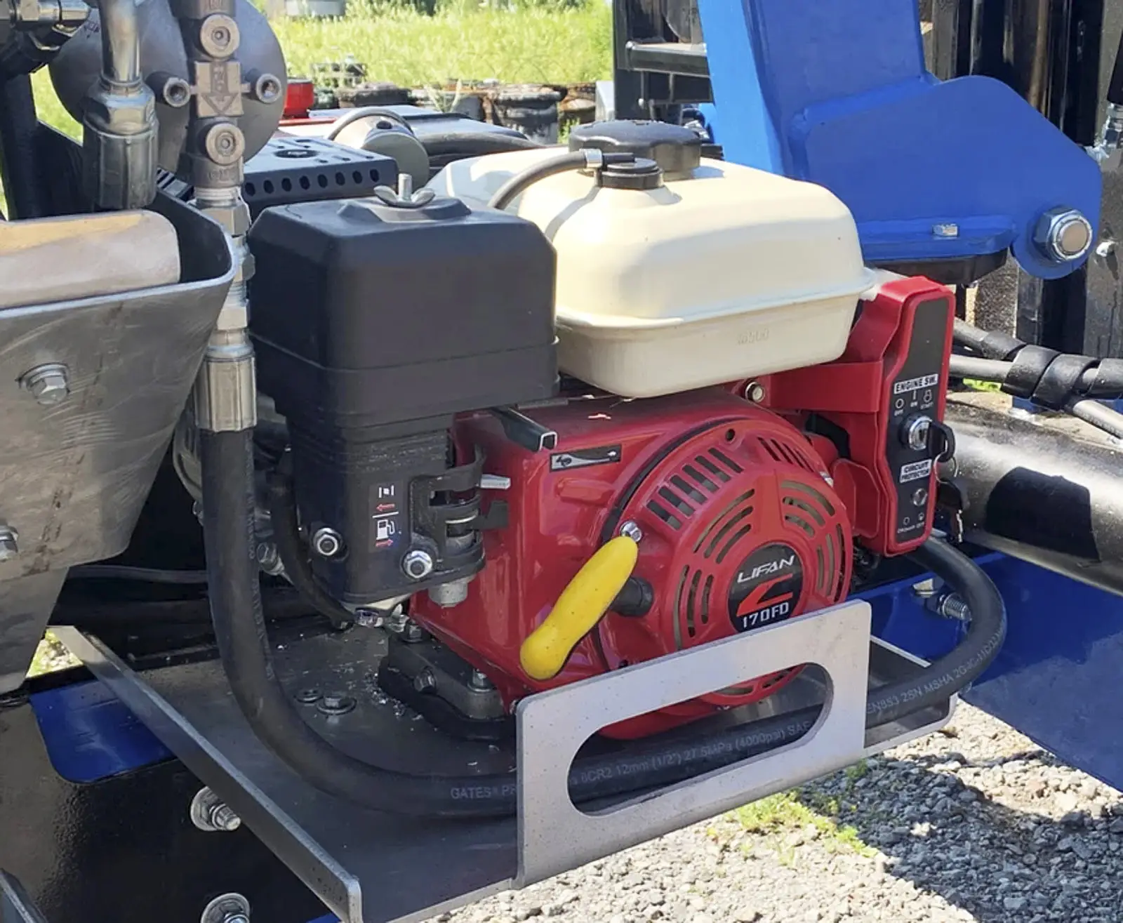 Pro-Innov hydraulic unit for atv log loader.