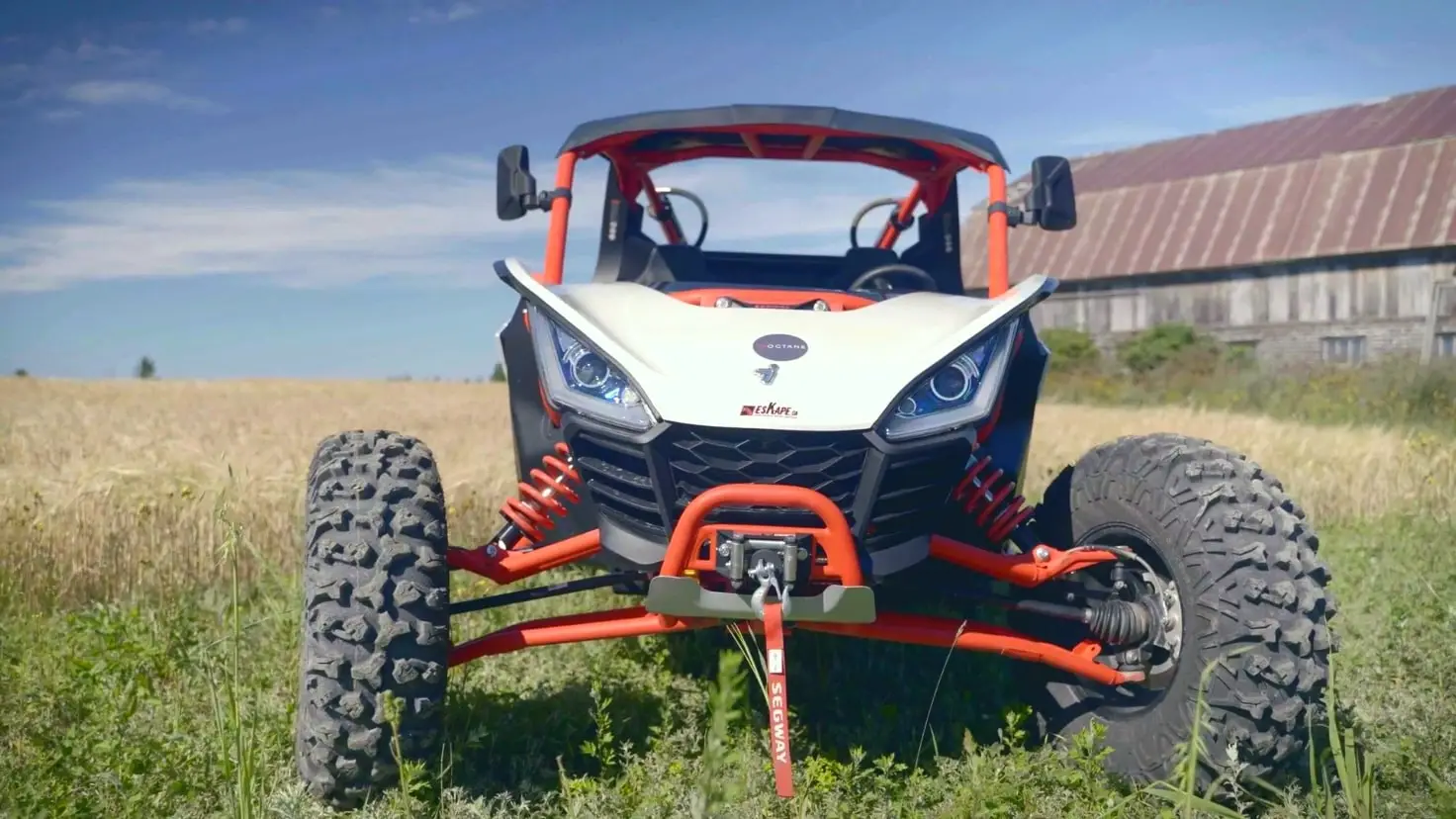 vu de face du segway villain sx10 côte-à-côte sport