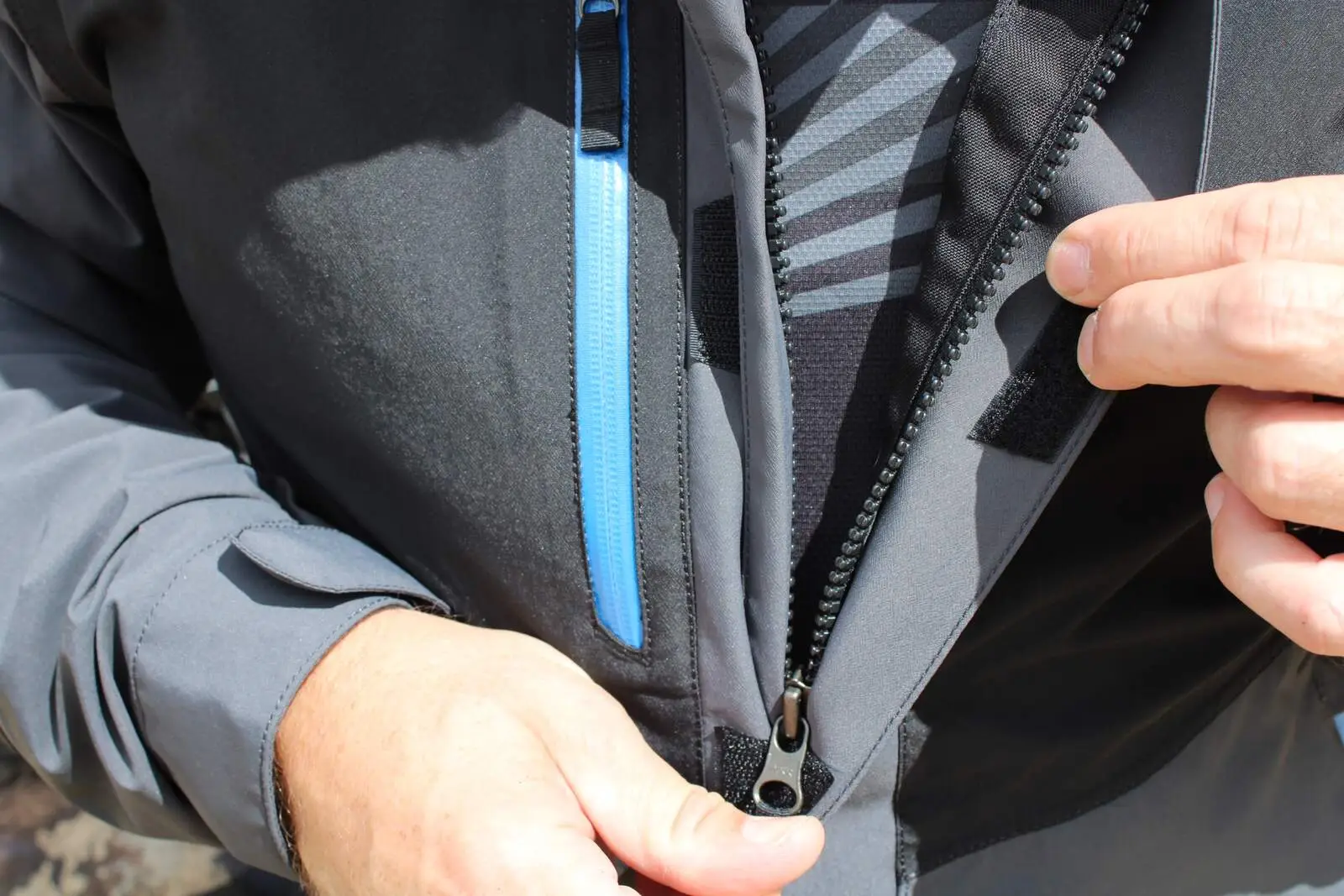 close up of the KLIM Traverse jacket