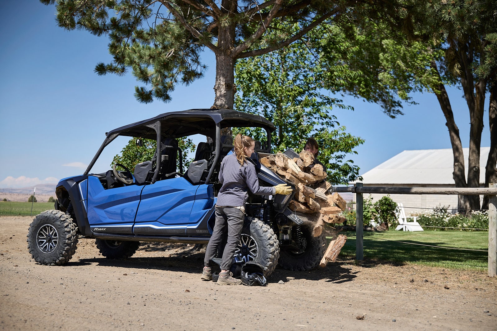 yamaha wolverine rmax4 1000 à châssis long chassis