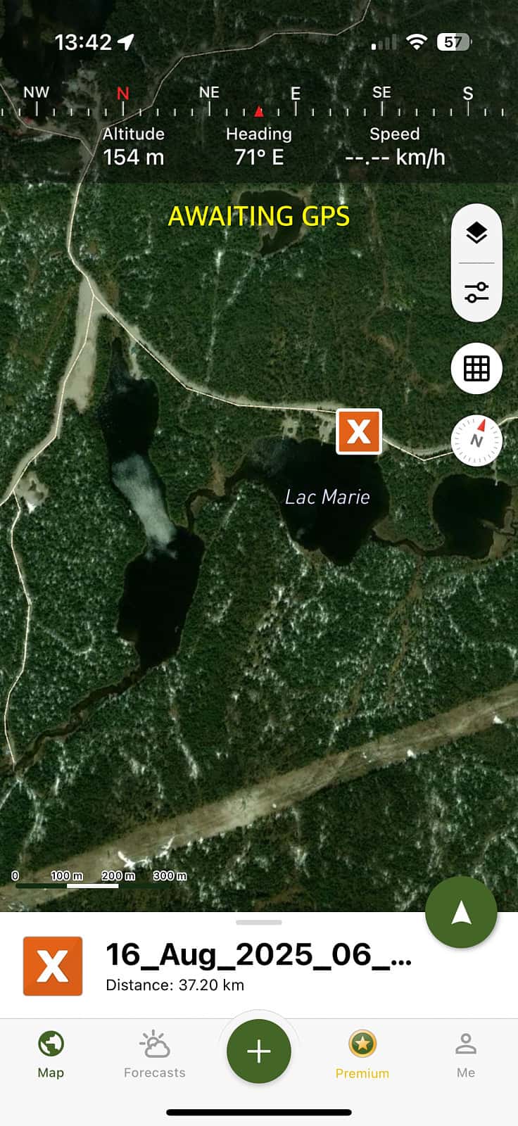 Chalet près d’un lac.